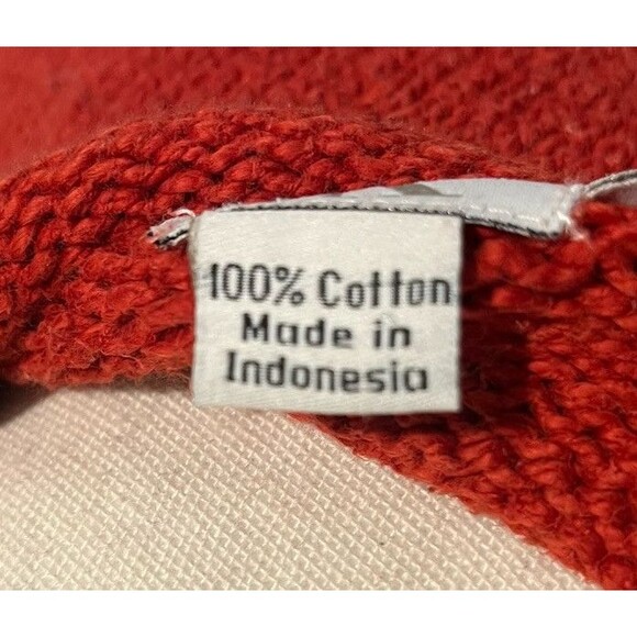 Calvin Klein Vintage Turtleneck Knit Sweater Large 100% Cotton Rolled Hem - Picture 7 of 7